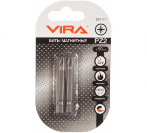 Бита PZ №2, 50мм VIRA , 2шт