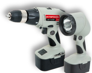 Дрель аккумуляторная (шуруповерт) Интерскол 14,4ЭР-Ф (с фонарем)