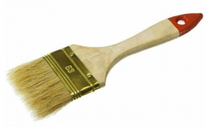 Кисть плоская  63мм Зубр "ОПТИМА-Универсал" дерев. ручка, натур. щетина