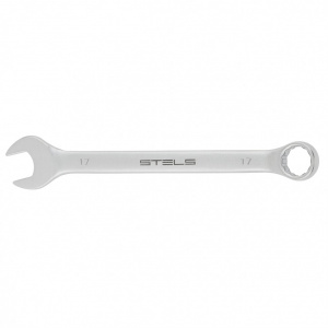 Ключ комбинированный 17мм STELS матовый хром