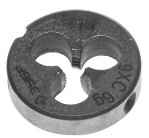 Плашка метрическая М 4*0,7 осн. ЗУБР "МАСТЕР"