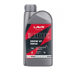 Масло моторное 1л. RIDE SNOW 4T 0W40 SN, LAVR MOTO