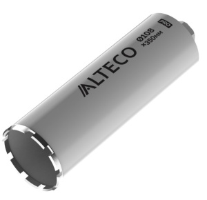 Коронка алмазная ALTECO Professional 108*350, мокрое сверление