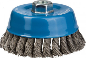 Щетка угловая 120 мм металл кручен.пров.0,5мм ЗУБР
