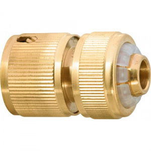 Соединитель латунный 1/2" PALISAD, быстросъемный с аквастопом