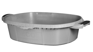 Таз 21л  хозяйственный DECOR серый