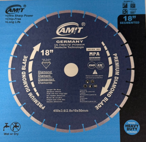 Диск (круг) алмазный 450*50 FOIL, AMIT сухая резка (GERAT)