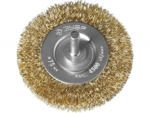 Щетка-крацовка дисковая д/дрели 75 мм проволока