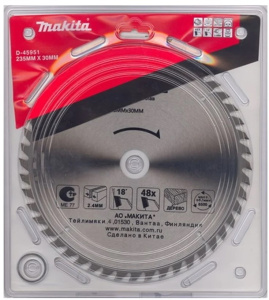 Диск (круг) пильный  MAKITA 235*30(48Т)