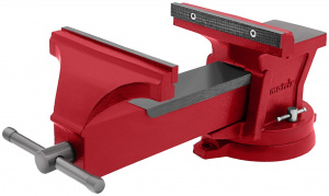 Тисы  слесар. 200 мм поворотные с наковальней MATRIX