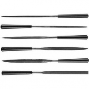 Набор надфилей 100мм STAYER 6шт, ручка из ПВХ