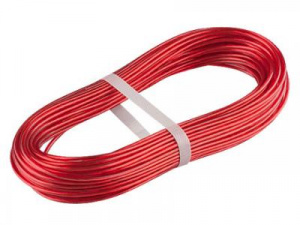 Трос металлополимерный красный ПР-2,0 (2,0мм*20пог.м.) СИБРТЕХ
