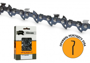 Цепь пильная для цепных пил Rancher P-9-1,3-55 3/8"(9,3мм), 0,050" (1,3мм), 55 звеньев