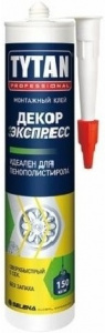 Клей монтажный TYTAN Экспресс Декор 310мл белый