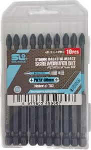 Биты TS2 PH №2, 100мм, торсионные SHILI TOOLS 10шт.