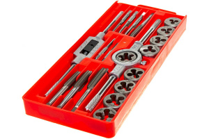 Набор метчиков и плашек М3-М12, 20 предм., ЗУБР "МАСТЕР"