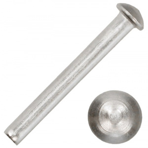 Заклепка полукр/гл нержавейка 4*10 мм под молоток (А2)