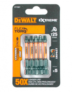 Биты Т-25, 57мм DT7396T DEWALT,5шт