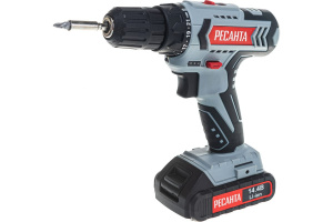 Дрель аккумуляторная (шуруповерт) Ресанта ДА-14-2ЛК