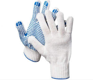 Перчатки х/б DEXX с защитой от скольжения