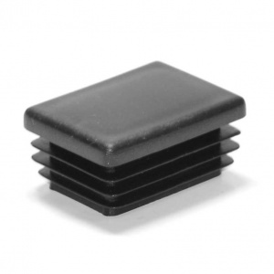 Заглушка пластиковая прямоугольная 15*30 черная