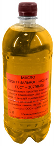 Масло индустриальное И-20А бытовое 1л.