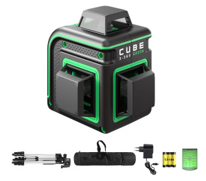 Уровень лазерный CUBE 3-360 GREEN PROFESSIONAL A00572