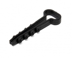 Дюбель-хомут для крепления кабеля 10*5 черный (прямоугольный)