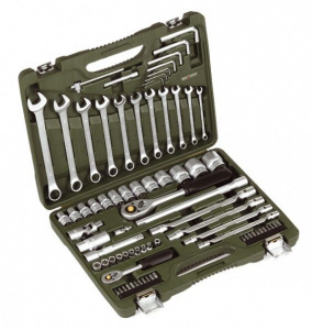 Набор инструмента ДЕЛО ТЕХНИКИ  77 предметов 1/2", 1/4" 