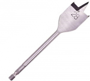 Сверло-перо 28*152мм по дереву Ермак