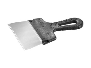 Шпатель 150 мм  ЗУБР "МАСТЕР" фасадный, нержав. полотно, зуб  4*4