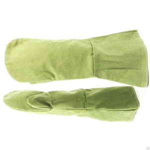 Краги сварочные брезентовые огнеупорные, 2 размер, Россия