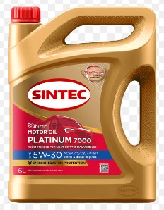Масло моторное 4л. Sintec Platinum 7000 5W30 C3 API SP