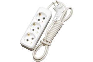 Удлинитель 5м 3 роз. "КРОНА" ПВС 3х0,75 с заземлением