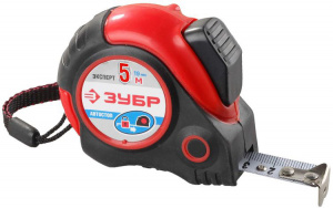 Рулетка  5м*19 мм ЗУБР "Эксперт", двухкомп.корпус, автостоп