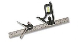 Угольник столярный "Sparta" 300мм  комбинированный