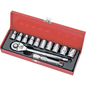 Набор торцевых головок Matrix 10-24 мм., квадрат 1/2" 12 предметов