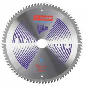 Диск (круг) пильный  ЗУБР "ЭКСПЕРТ" 255*30(80Т) по алюминию, ДСП, ламинату, пластику