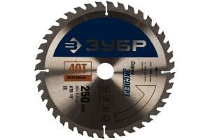 Диск (круг) пильный  ЗУБР "ОПТИМА" 250*30(40Т)