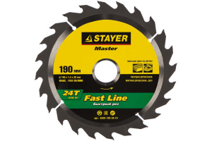 Диск (круг) пильный  STAYER "MASTER" 190*30(24Т)