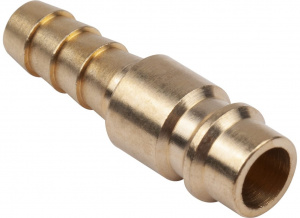 Разъем 1/4" EURO папа-елочка  8мм,латунь AV Steel