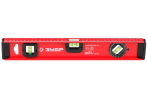 Уровень алюминиевый, 200cм, 3глазка, усиленный "Зубр"