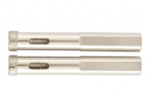 Сверло алмазное  8 мм, по керамограниту, 3-гранный хвостовик