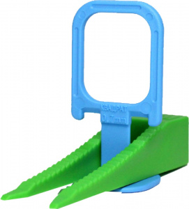 Система выравнивания плитки СВП "Квадрат" DECOR 40+40шт (0.7мм зажим+клин)