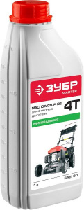 Масло моторное 1л. ЗУБР 4Т SAE 30 четырехтактное,  минеральное