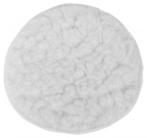 Шубка полировальная д.180мм ЗУБР "ЭКСПЕРТ", натуральный мех, на липучке