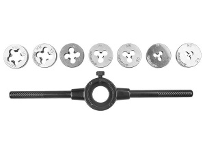 Набор плашек М3-М12, 8 предм., STAYER "MASTER"