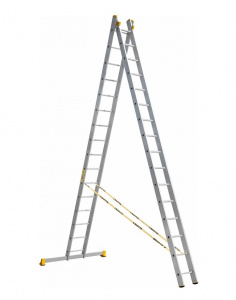 Лестница алюминиевая 2 секц. 16 ступ. ALUMET профессиональная