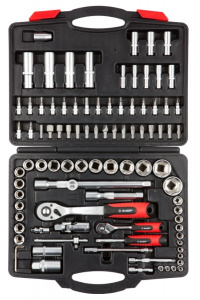 Набор инструмента ЗУБР "МАСТЕР"  94 предмета 1/2", 1/4", Cr-V, 