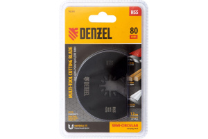 Насадка-лезвие полукруглая по металлу и дереву HSS 80*1,2мм мелкий зуб DENZEL